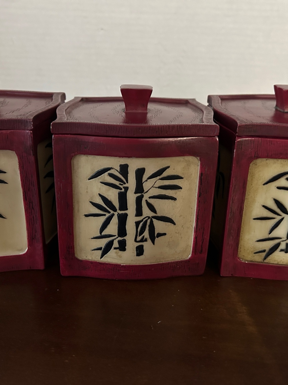 Y2K Bath & Body resin “Asian Bamboo” jar Set  of 3